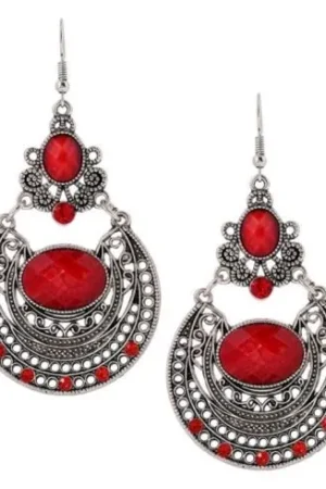 Oorbellen-vintage-bohemian-style-rood