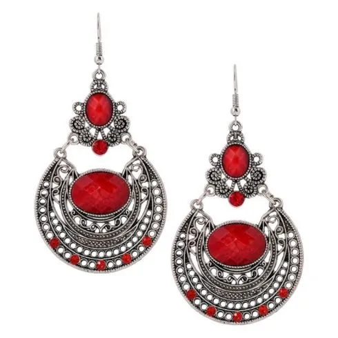 Oorbellen-vintage-bohemian-style-rood